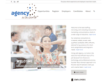 Tablet Screenshot of agencyalacarte.com
